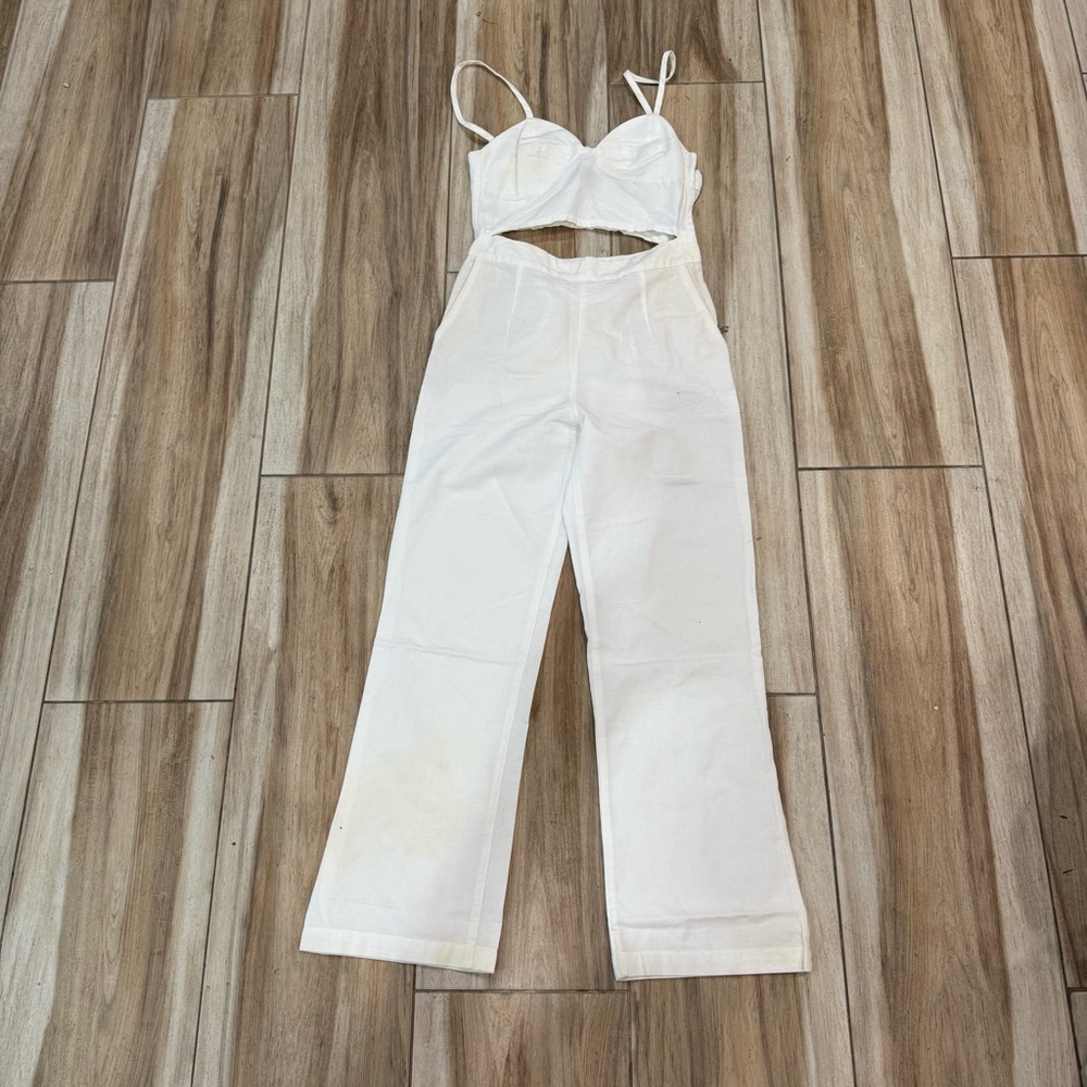 3x1 White Women's Jumpsuit